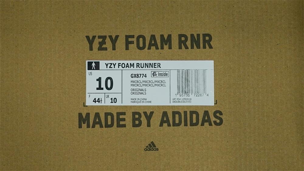 PK GOD adidas Yeezy Foam RNNR MX Cream Clay RETAIL MATERIALS READY TO SHIP